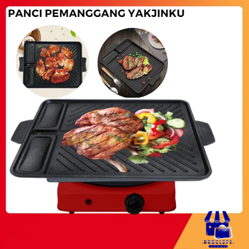 Grill Pan Yakiniku KOREAN BBQ Grill / panggangan KOREAN BBQ Grill Anti Lengket