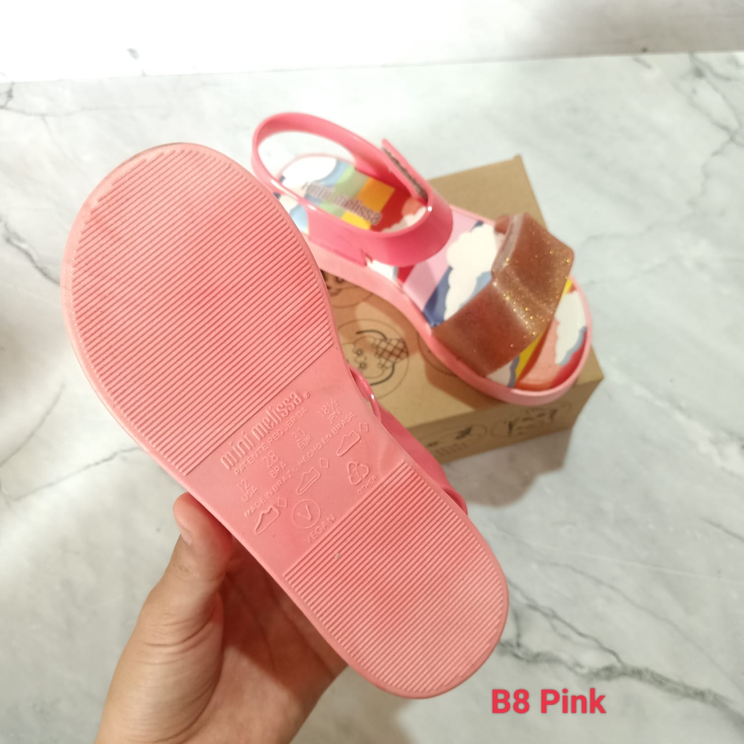 Sandal Sepatu Anak Mels M32/B8 Pelangi