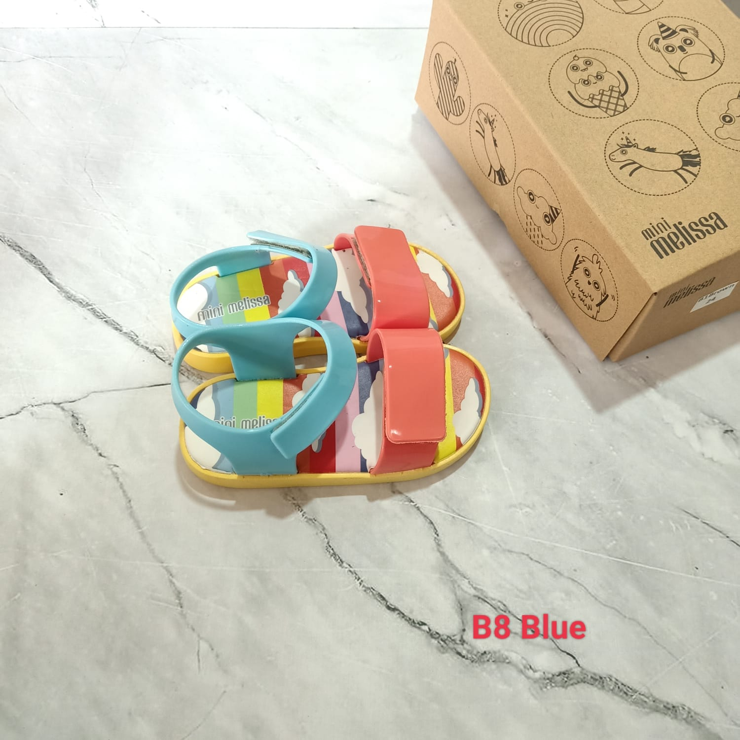 Sandal Sepatu Anak Mels M32/B8 Pelangi