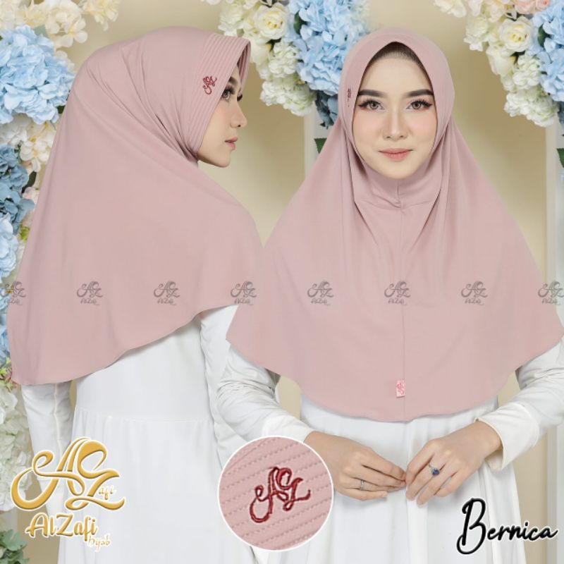 HIJAB BERGO INSTAN BERNICA JERSEY POLOS || PRODUK ALZAFI
