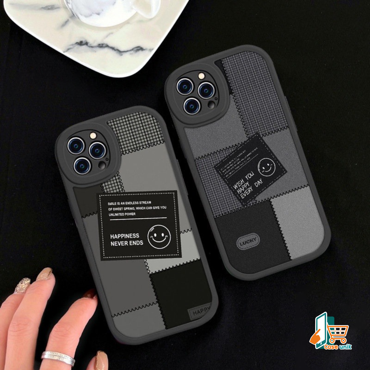 SS818 SOFTCASE SILIKON CASING CUTE SMILE FOR INFINIX SMART 5 6 NFC 6+ 7 HOT 8 9 10 11 11S 12 30 30I 30 PLAY 11 2022 12I 20I NOTE 11 12 12 G96 30 30 PRO CS5773