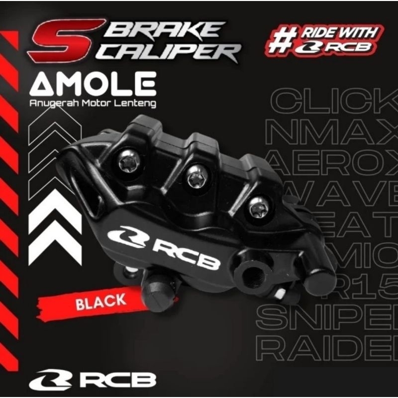 Brake Caliper Pala Babi Kaliper Depan RCB S Series Yamaha NMax Aerox 155