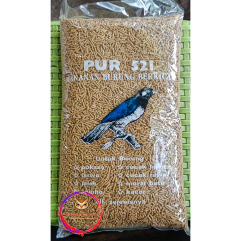 PUR 521 COKELAT HIJAU MAKANAN BURUNG BERKICAU VOER PAKAN POKSAY LARWO JALAK SAMHO CUCAK HIJAU RAWA M