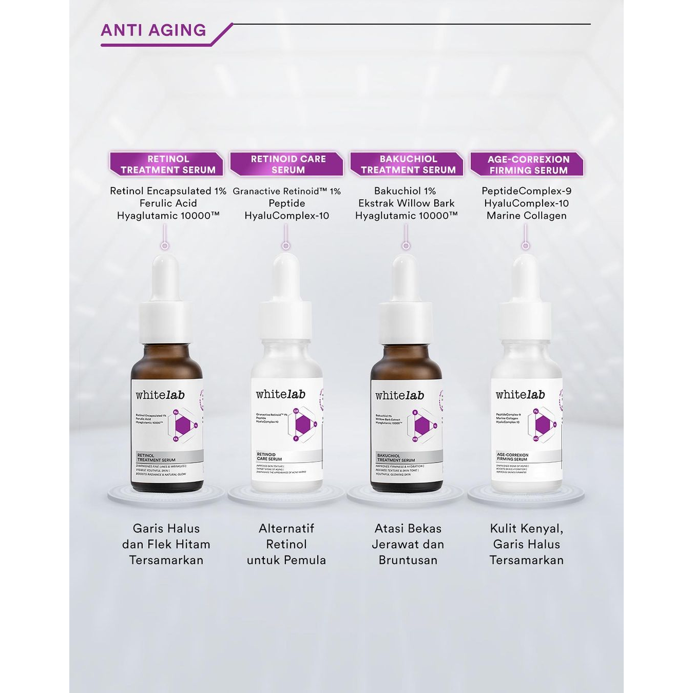 Whitelab Intense Brightening Niacinamide 10% Face Serum Body Acne Calming Peeling Granactive Retinoid Retinol Bakuchiol Intensive Booster C-Dose Real Barrier Natural Factor NMF Probiome Age Correxion Firming A-Dose White Lab