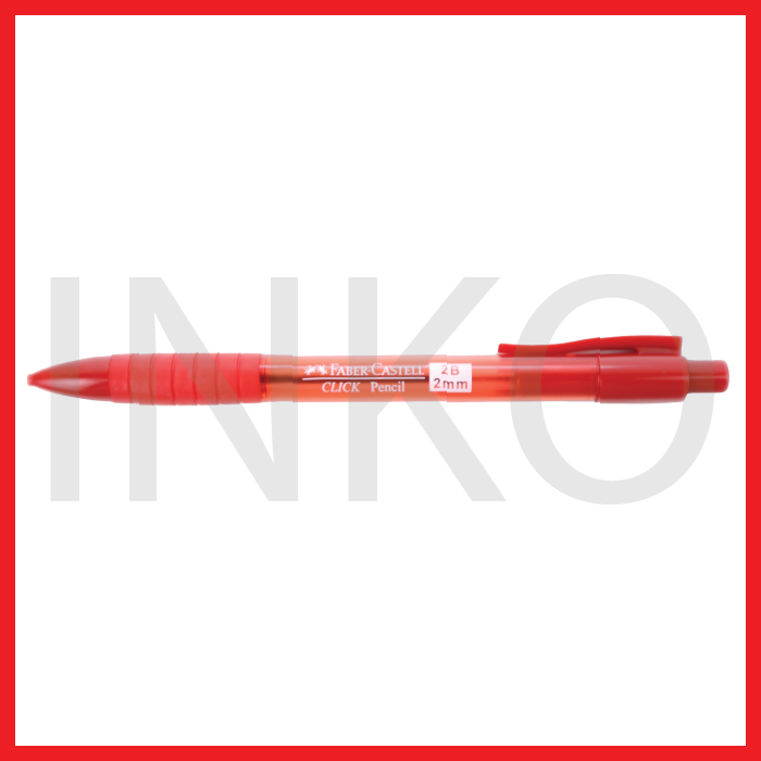

FABER CASTELL MECHANICAL PENCIL CLICK 2MM RED 1PCS