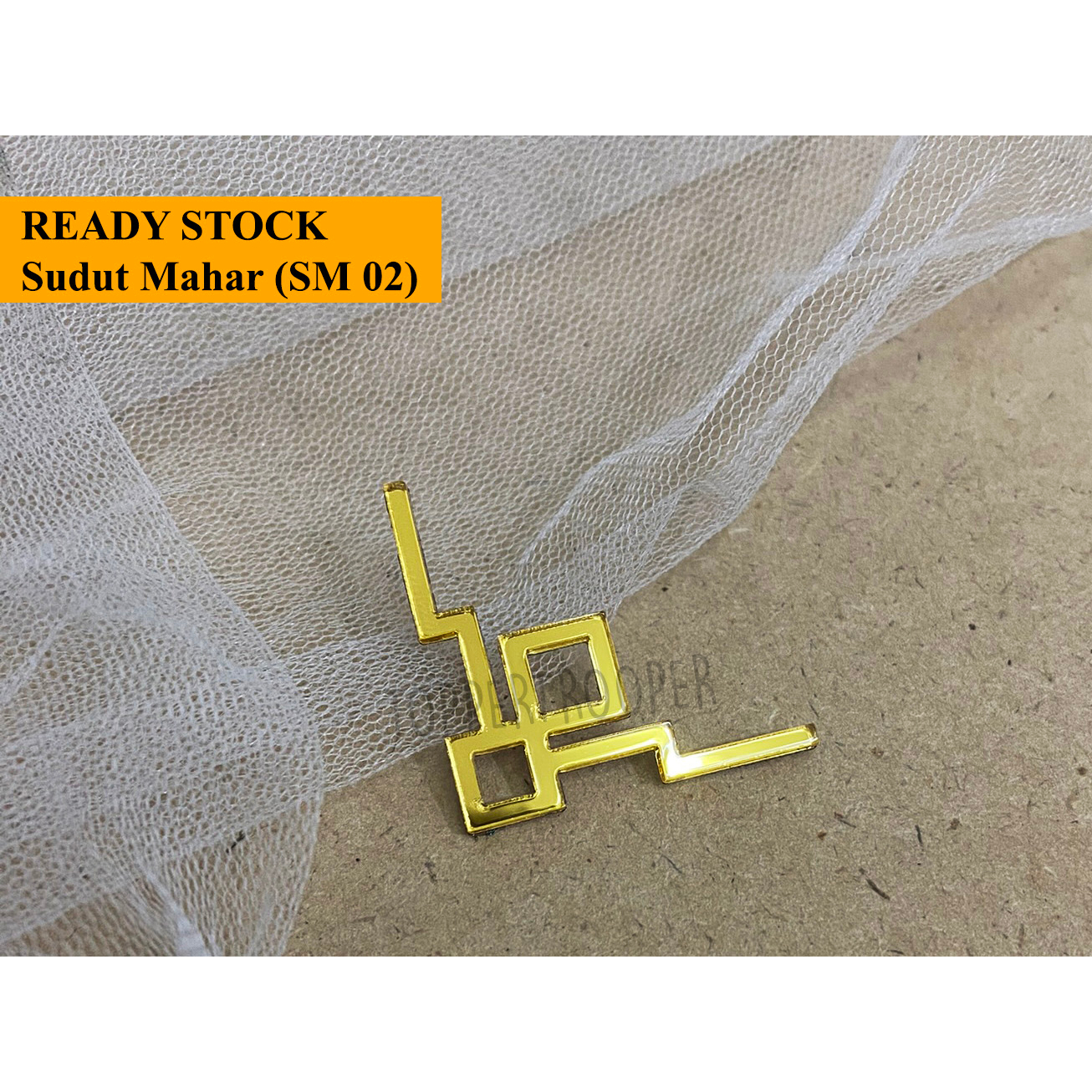 Sudut Siku (SM02)Emas Mahar / Dekorasi / Seserah | Sudut Ornamen Mahar