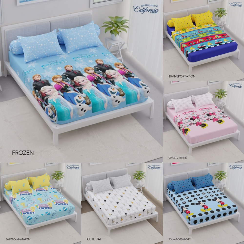 CALIFORNIA - Sprei King (180x200) Terlaris pilihan Anak