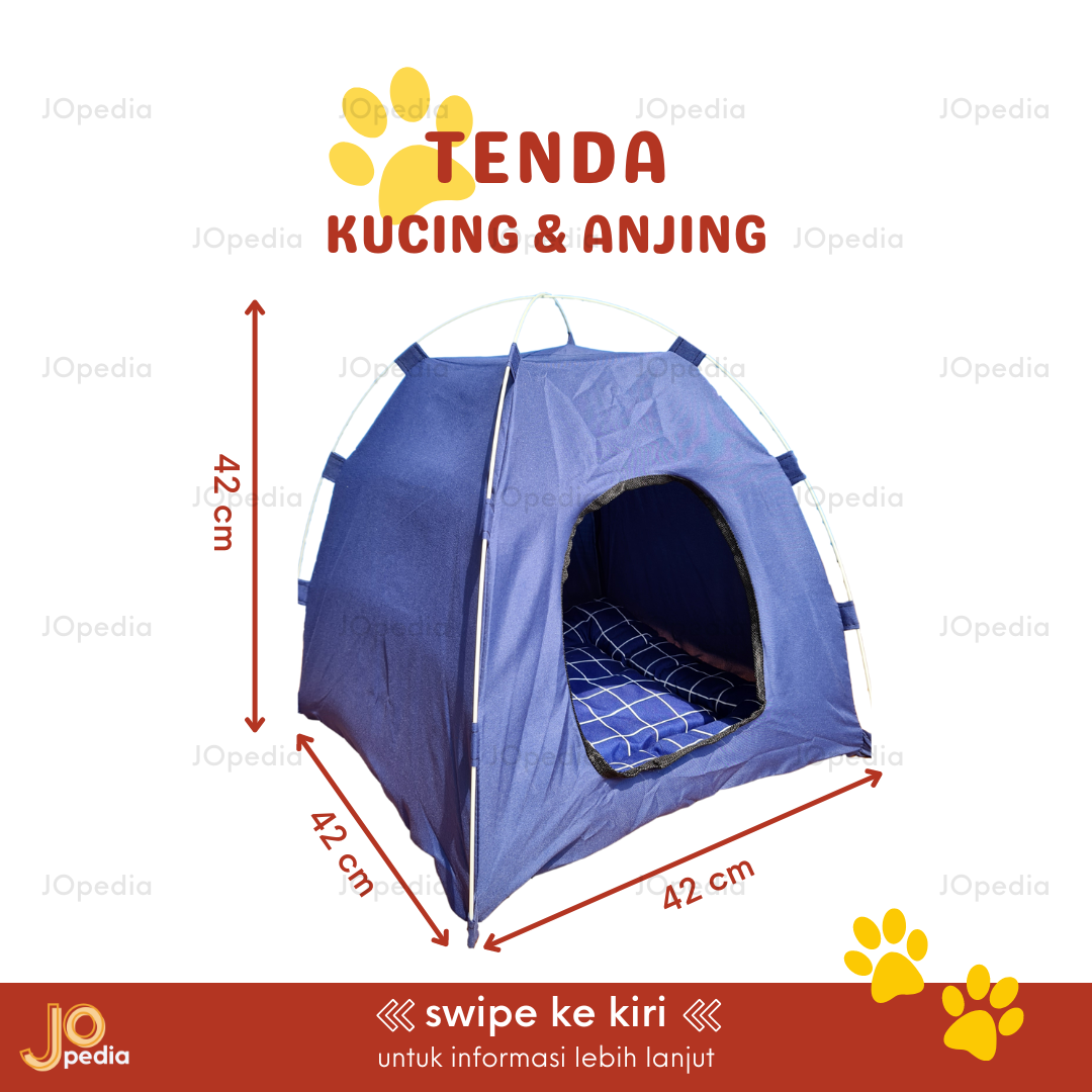 TENDA KUCING ANJING Tempat Tidur Alas Kasur Bantal Hewan Kelinci