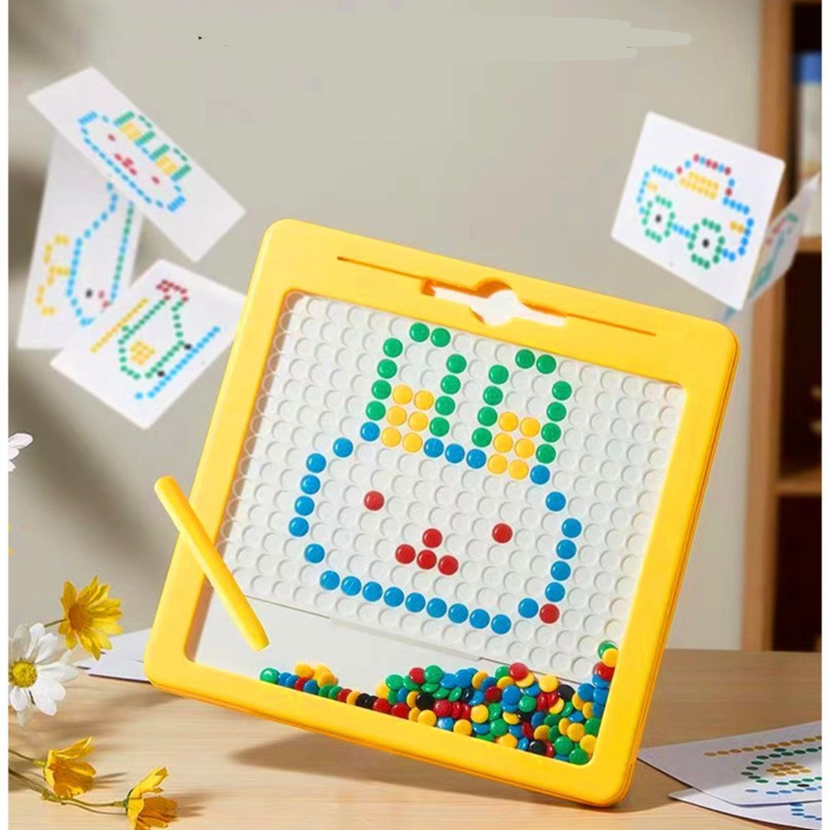 [TMA]Mainan Edukasi Gambar Magnet / Magnetic Board Drawing / Papan Manik Magnet / Papan Gambar Anak Magnet / Papan Gambar / Mainan Edukasi Kreatifitas