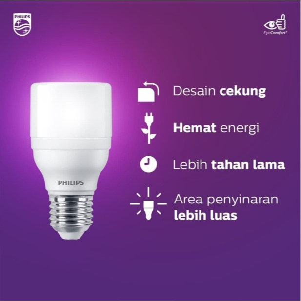 PHILIPS Lampu LED Bright 13W Putih Bohlam LED 13 Watt 6500K 1600 Lumen