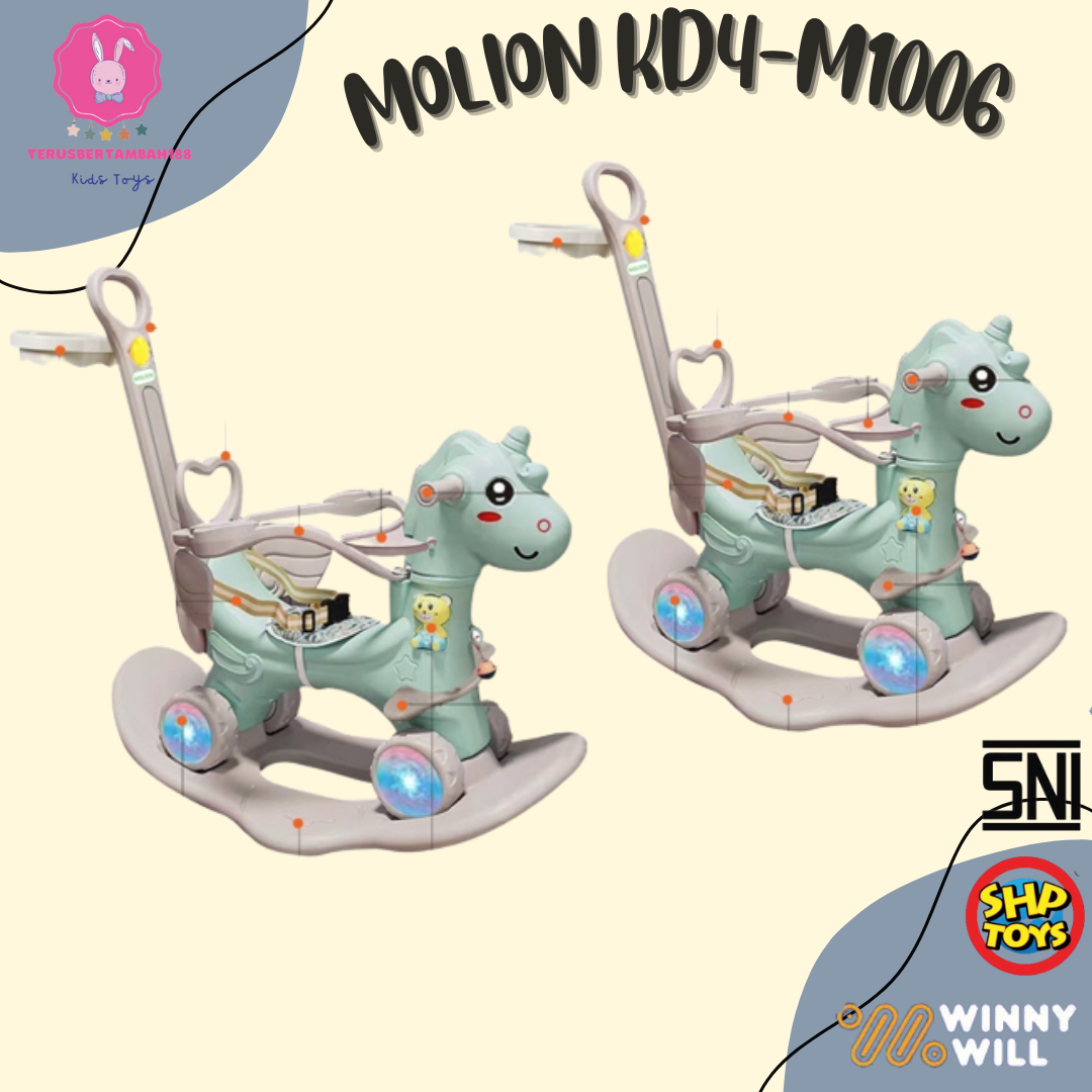 MAINAN ANAK KUDA-KUDAAN JUNGKIT ANAK 4IN1 MOLION KD4-M1006