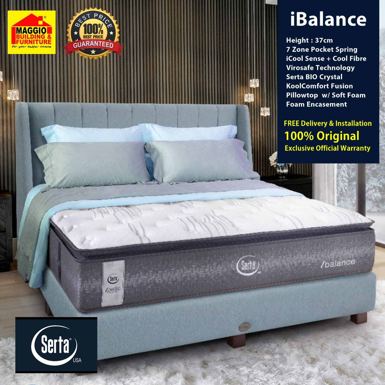 KASUR SERTA - KASUR SPRINGBED SERTA NEW IBALANCE - SERTA