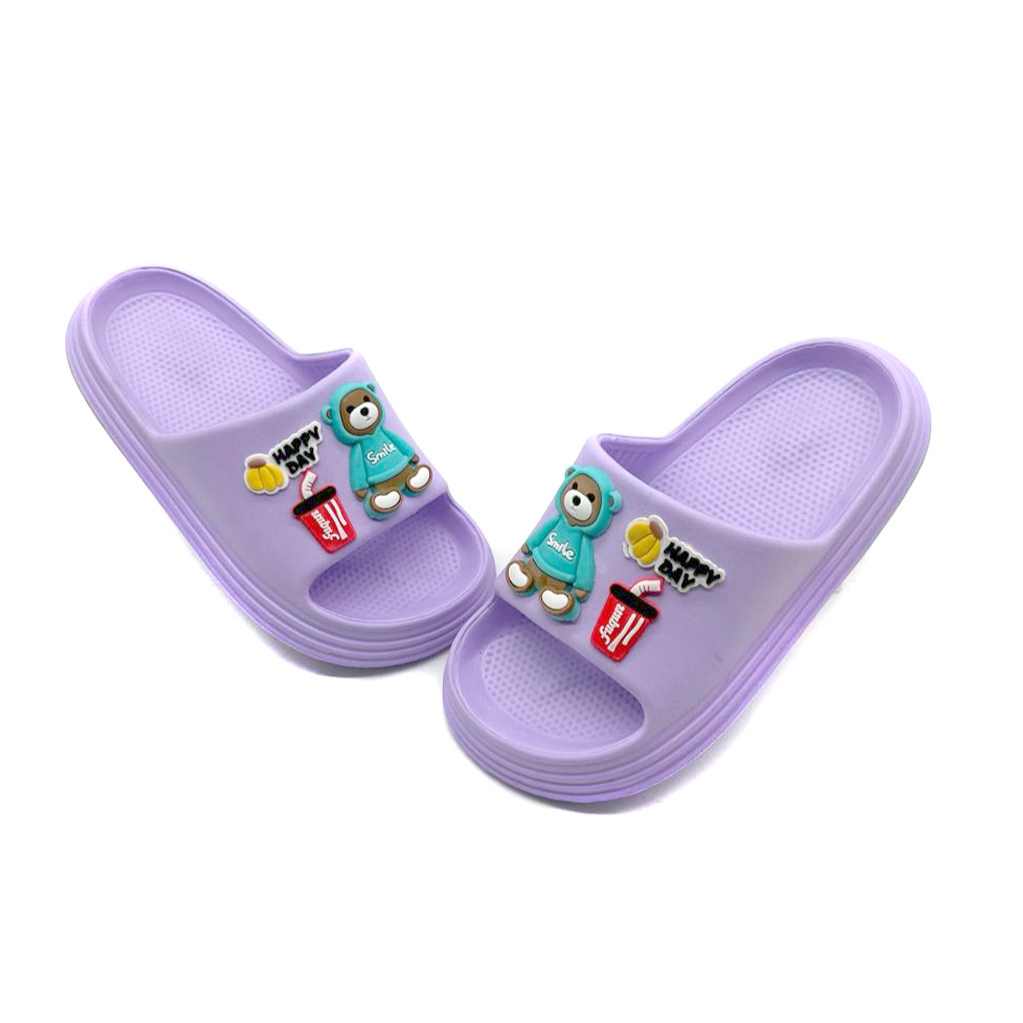 Sandal Selop Anak Perempuan Bahan Karet Motif Lucu Boneka Terbaru UK. 24-35