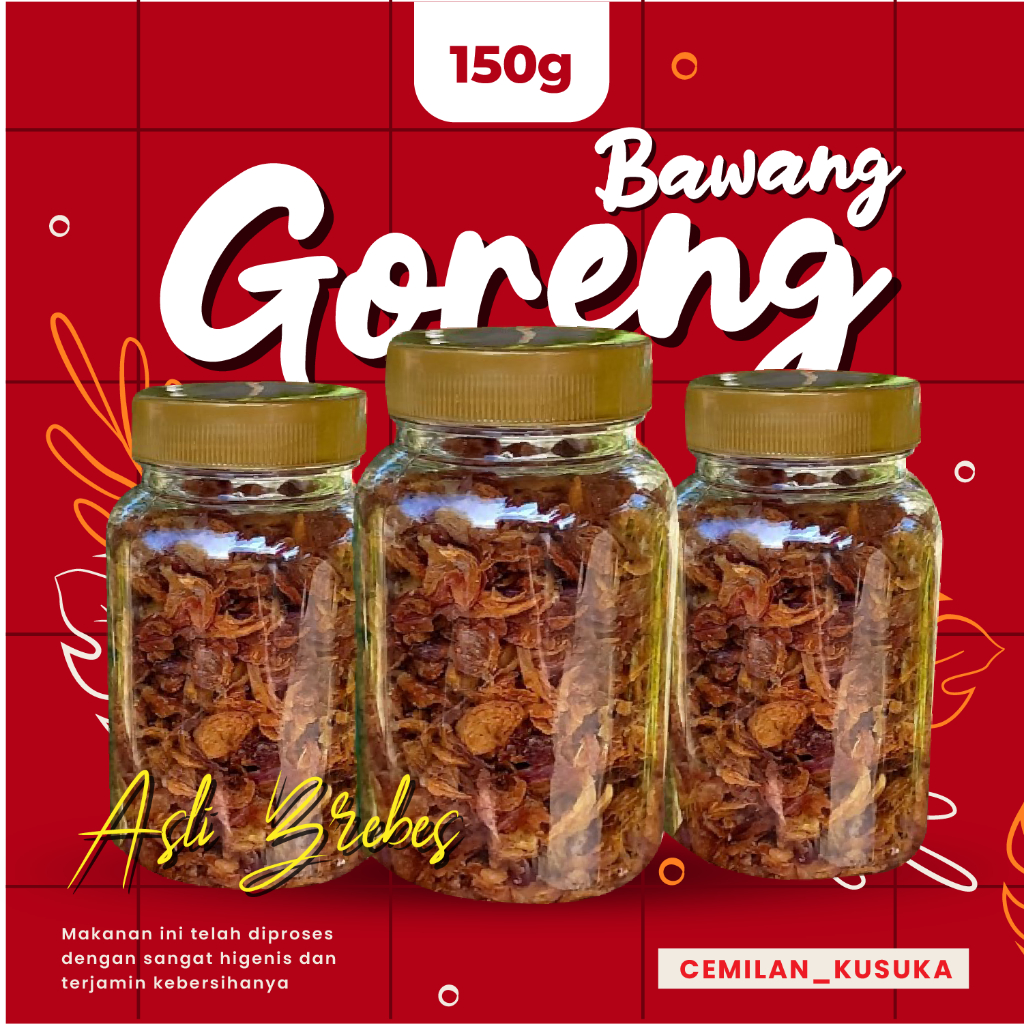 

[BAGOR] Bawang GORENG Brebes Asli 100gr