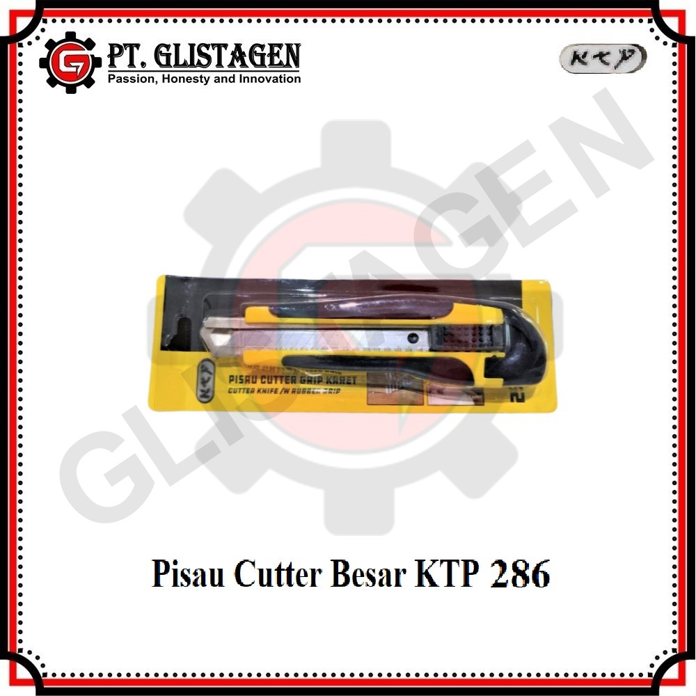 KTP 286 Pisau Cutter Besar Alat Pemotong Kertas Karton ATK Jumbo 18mm