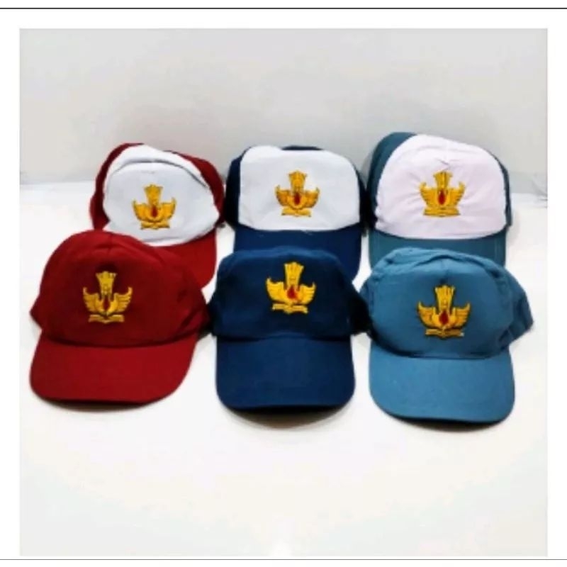 Topi sekolah SD SMP SMK Bordir