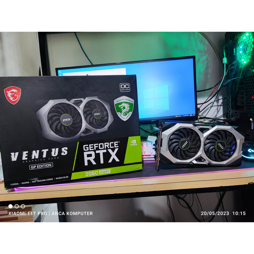 VGA CARD MSI VENTUS RTX 2060 super 8Gb 256bit ddr6