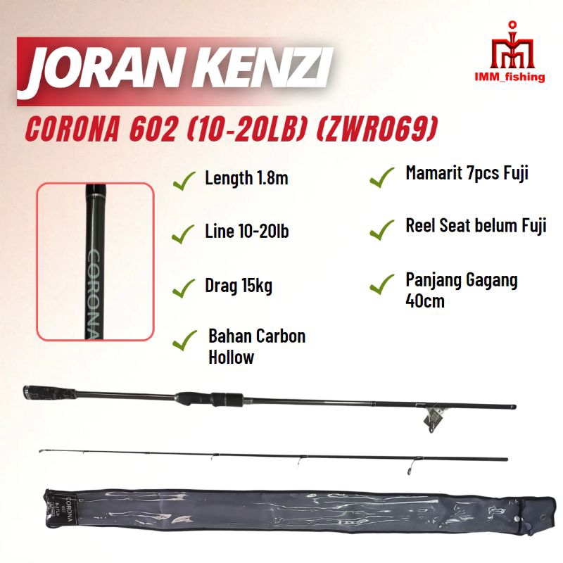 JORAN KENZI CORONA | Tongkat Pancing | Fishing Rod | Spinning