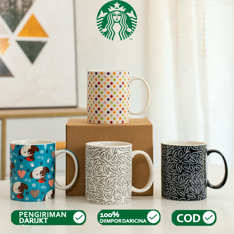 Mug Keramik Starbucks Cangkir Kopi Sendok Cangkir Keramik