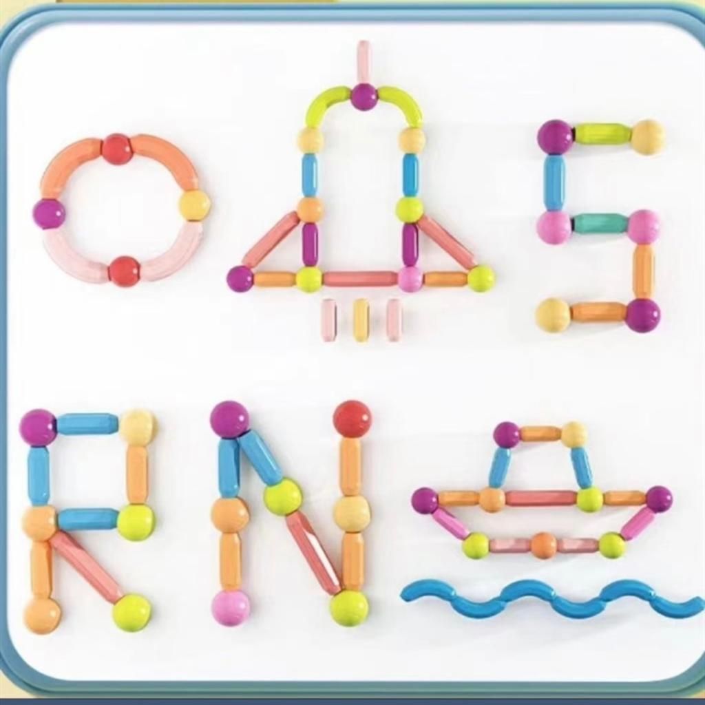 [TMA] Mainan Edukasi Susun Magnet 3d / Mainan Anak Magnetik / Magnet Stick Balls / Magnetic Building Blocks / Puzzle Magnet / Mainan Rakit