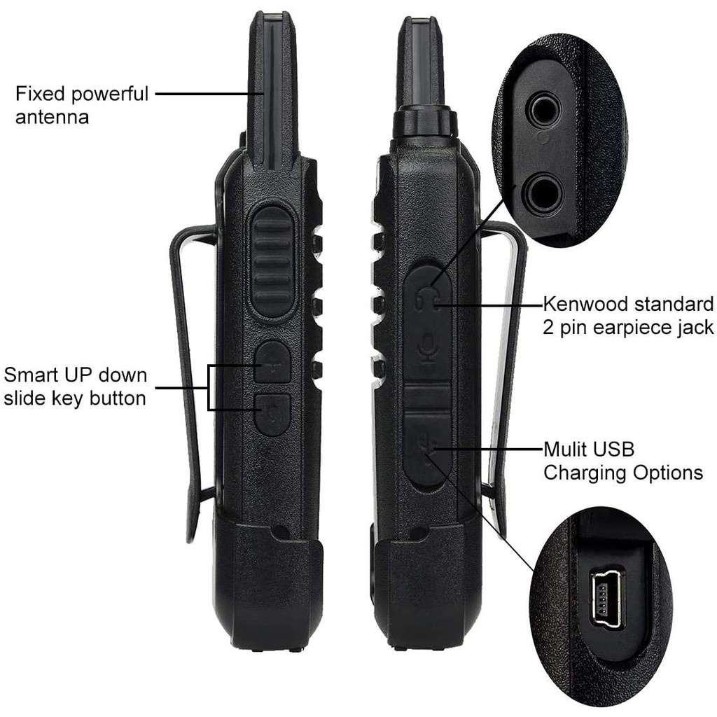 Walkie Talkie 2 Unit HT WLN UHF TwoWay WLN KD-C1 CI Handy Talky Mini Walkie Talkie jarak jauh murah