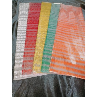 

Plastik kado kaca motif dan polos / plastik bungkus Souvenir PER PACK