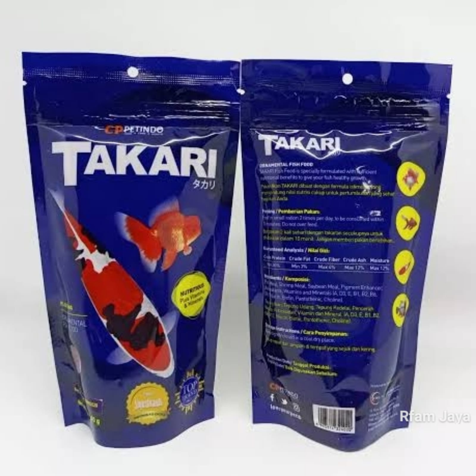 TAKARI PAKAN IKAN 500 GRAM MAKANAN IKAN KOI KOKI PAKAN IKAN HIAS PAKAN BERKUALITAS
