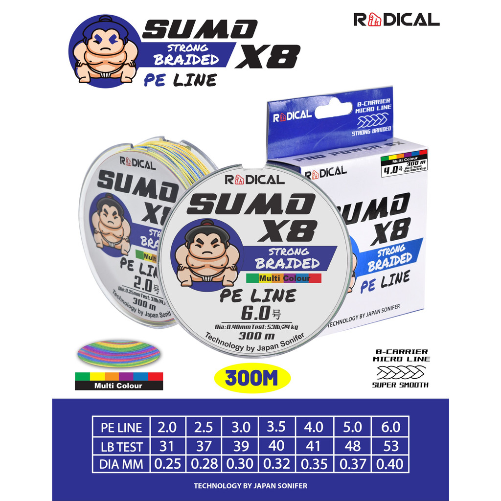 senar PE radical SUMO X8 300M