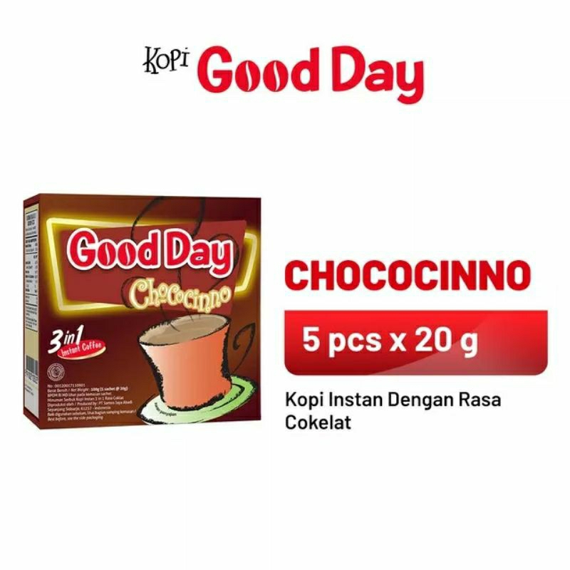 

GOOD DAY CHOCOCINO 1 DUS ( 5X20 GRAM)