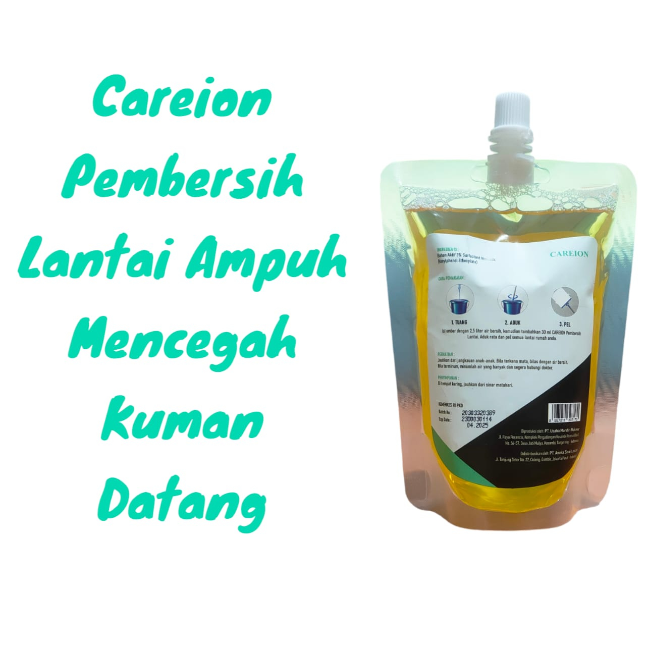 CAREION SABUN PEMBERSIH LANTAI ANTI BACTERIAL 300ML / SABUN LANTAI CAREION 300 ML