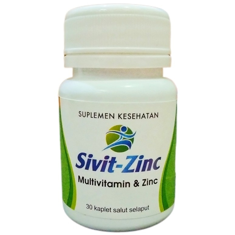 SIVIT ZINC - Multivitamin & Zinc ( isi 30 kaplet /Botol)