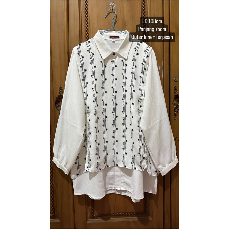 [PRELOVED] Atasan Kemeja Blouse Outer Misah Cantik Brand Imaroon