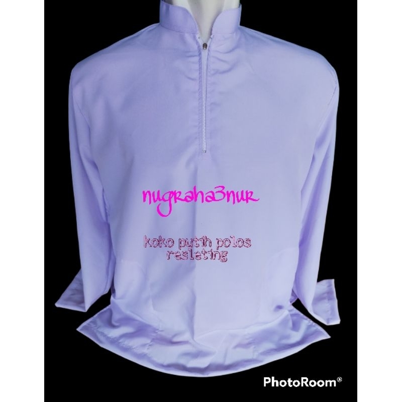 baju koko pria dewasa putih polos