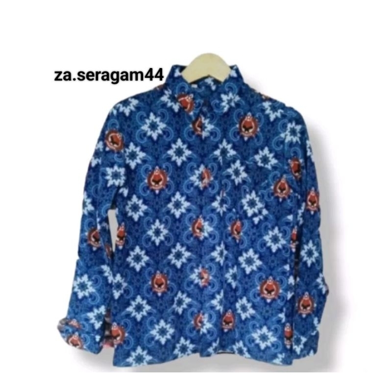 BATIK SERAGAM SEKOLAH MTs/BatikSekolahhLuginaBiru/BajuBatikSekolah