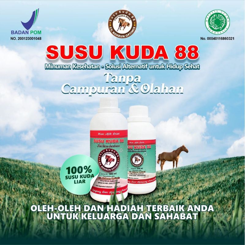 

susu kuda perkasa asli sumbawa bima 88 (BPOM)