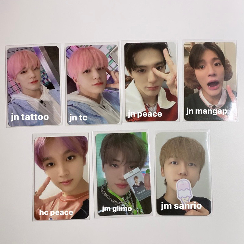 (Baca Deskripsi) Jeno Jaemin Haechan Mark Renjun bubblegum glitch mode, pink christmas, tc b candy, 
