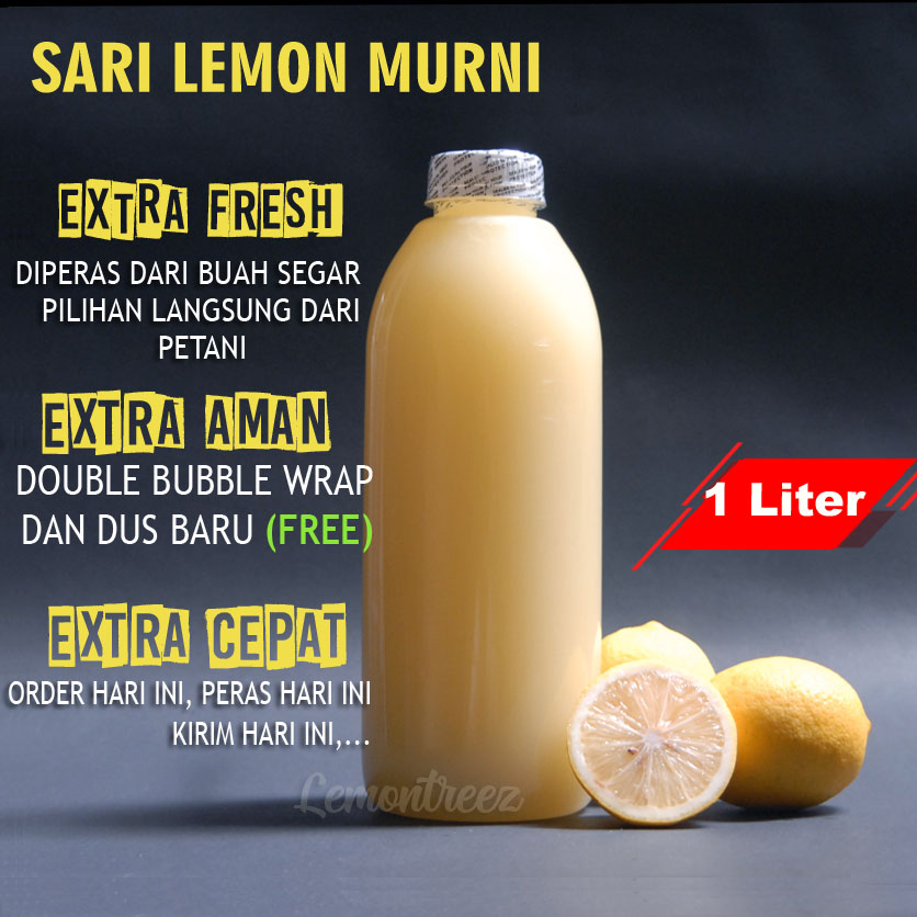 Sari Lemon Murni 1Liter Asli Untuk Diet Ampuh Penurun Berat Badan