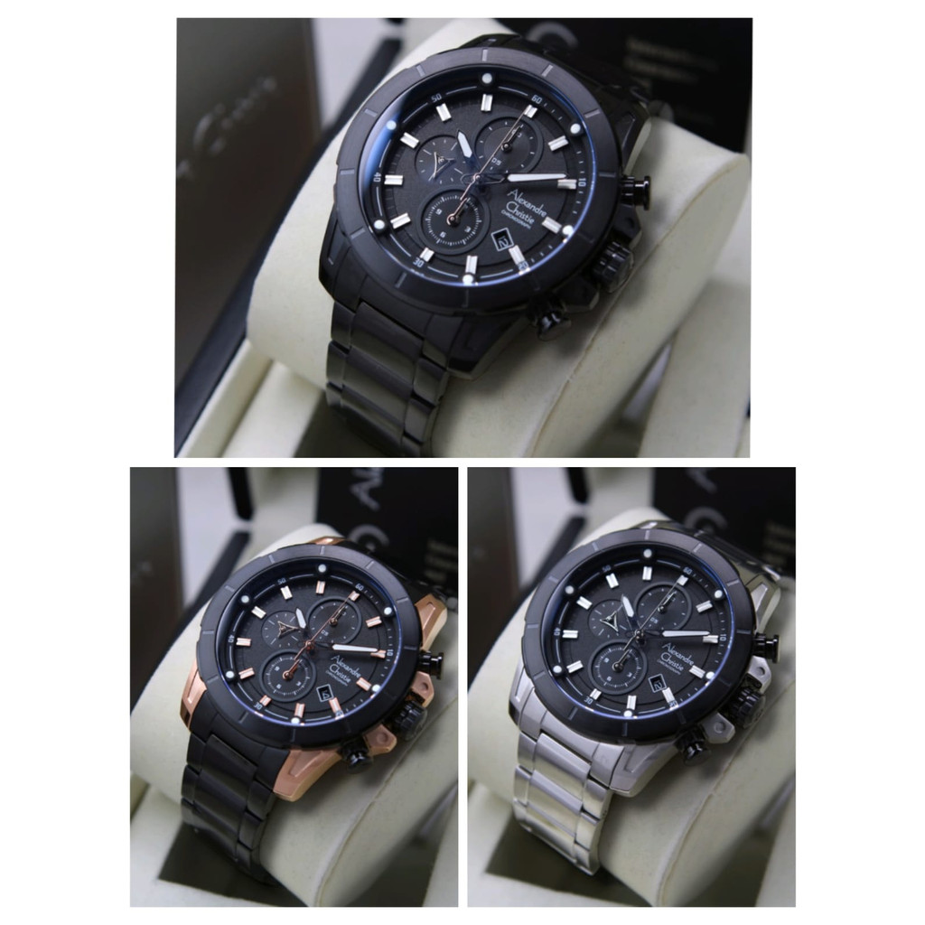 Jam Tangan Pria AC Alexandre Christie 6522 ORIGINAL - Stainless Steel