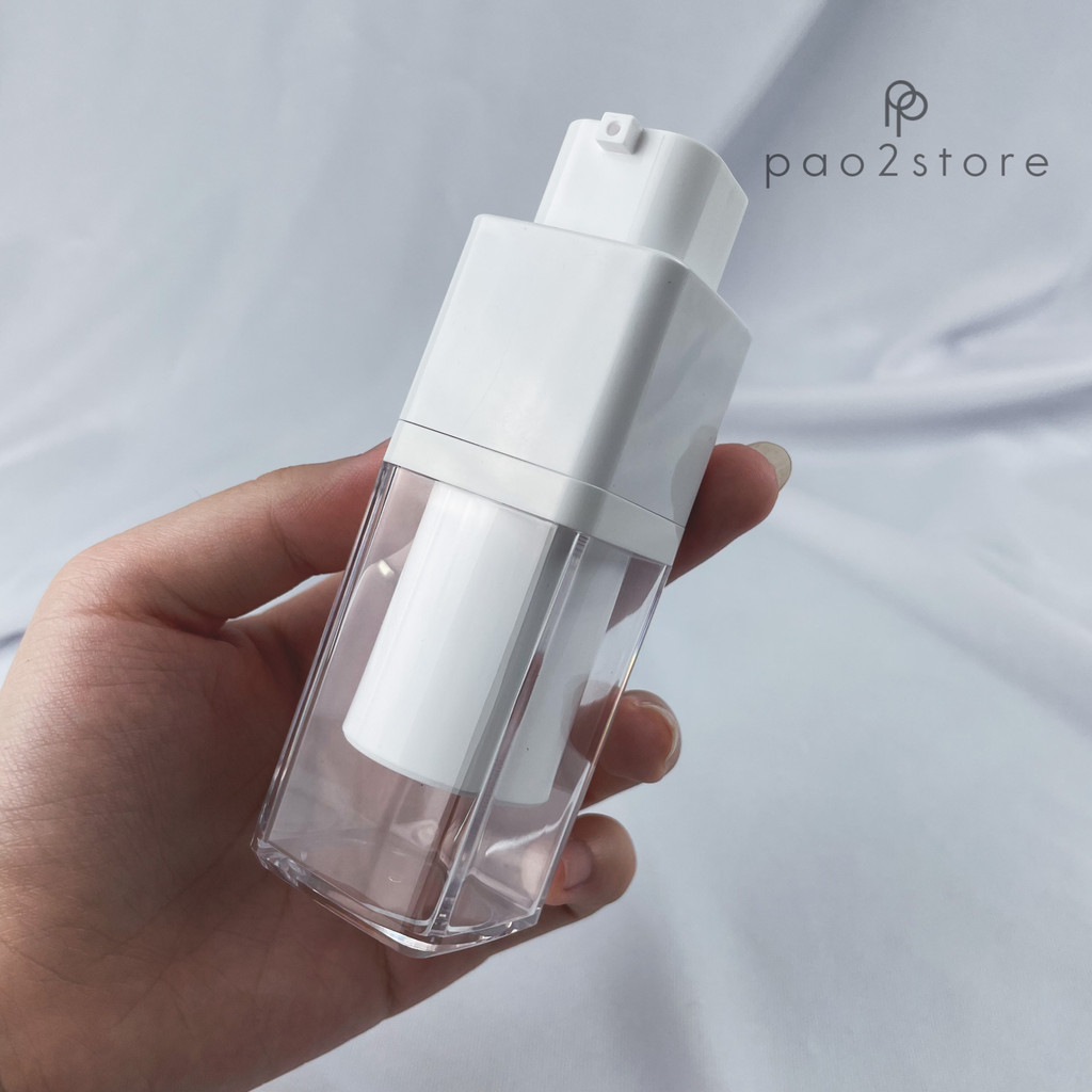 Botol TWIST Airless PUMP - Lotion / Serum Travel Size Vacuum Treatment - Kosmetik / Skincare / Sanitizer Kit