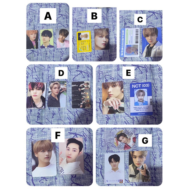 NCT PC Photocard Official Jeno Jaemin Haechan Mark Chenle Renjun TDS Universe SG22 Laundry Game card