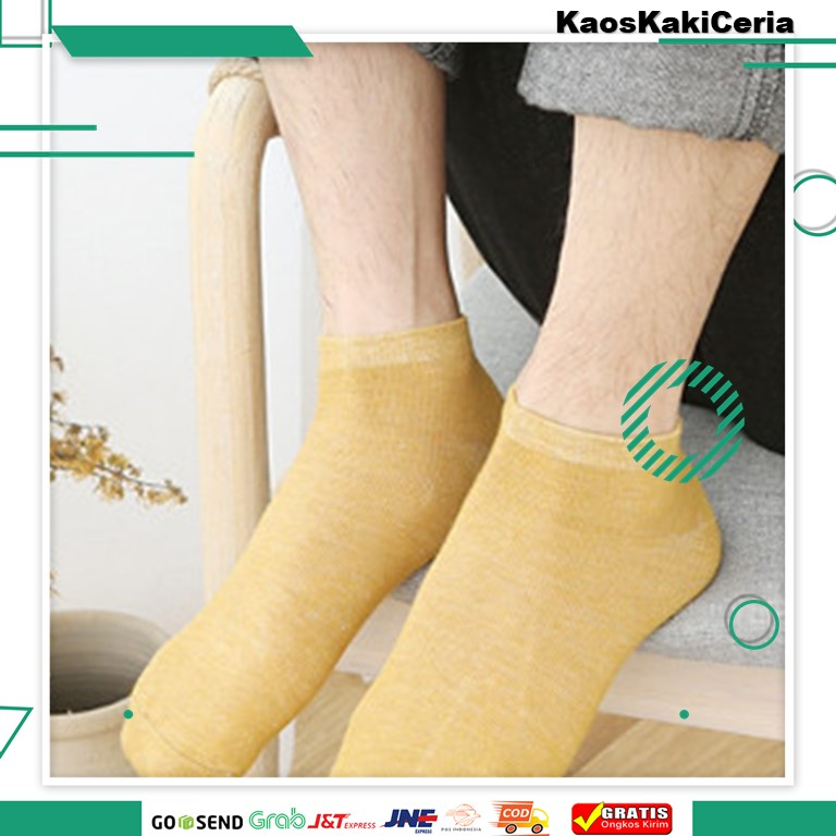 KAOS KAKI PRIA COWOK MOTIF POLOS MATA KAKI / KAOS KAKI PENDEK PRIA COWOK KEREN | MURAH CERIA