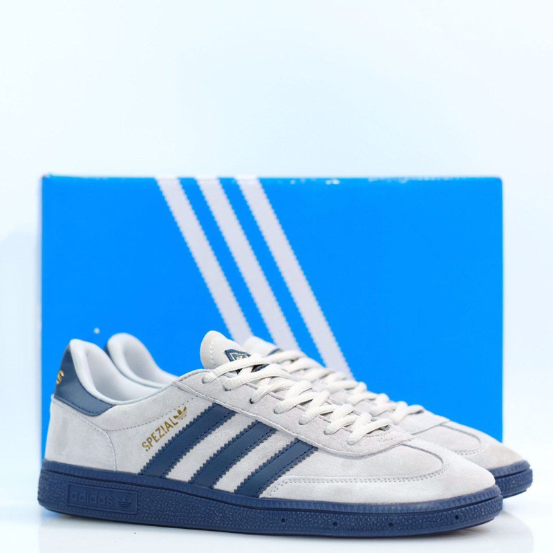 (DSIDN) Sepatu Adidas Handball Spezial Grey Navy Original BNIB 100% | Sneakers Formal