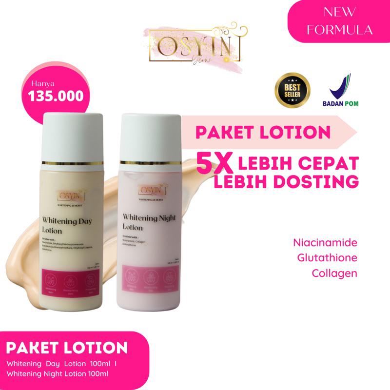 BPOM lotion hb dosting osyin glow racik pemutih badan ampuh penghilang bekas luka bibit pemutih anggur globe