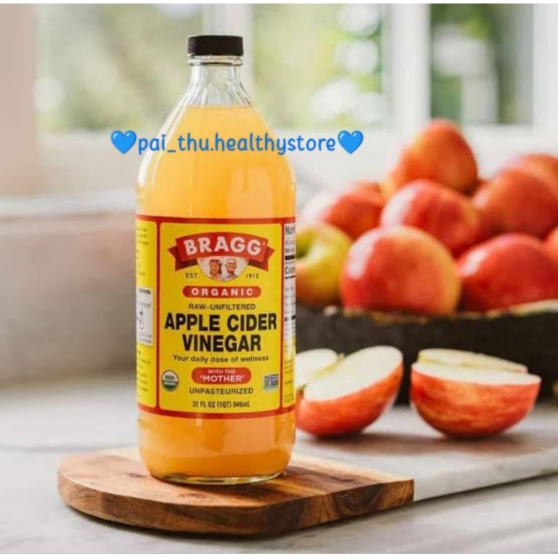 

Bragg organic acv- Bragg apple cider vinegar- Bragg cuka apel/ apel cuka organik @946ml