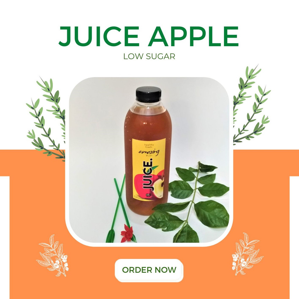 

Daily Fresh Apple Juice Mengandung Vitamin A dan B Jus Buah Apel Asli