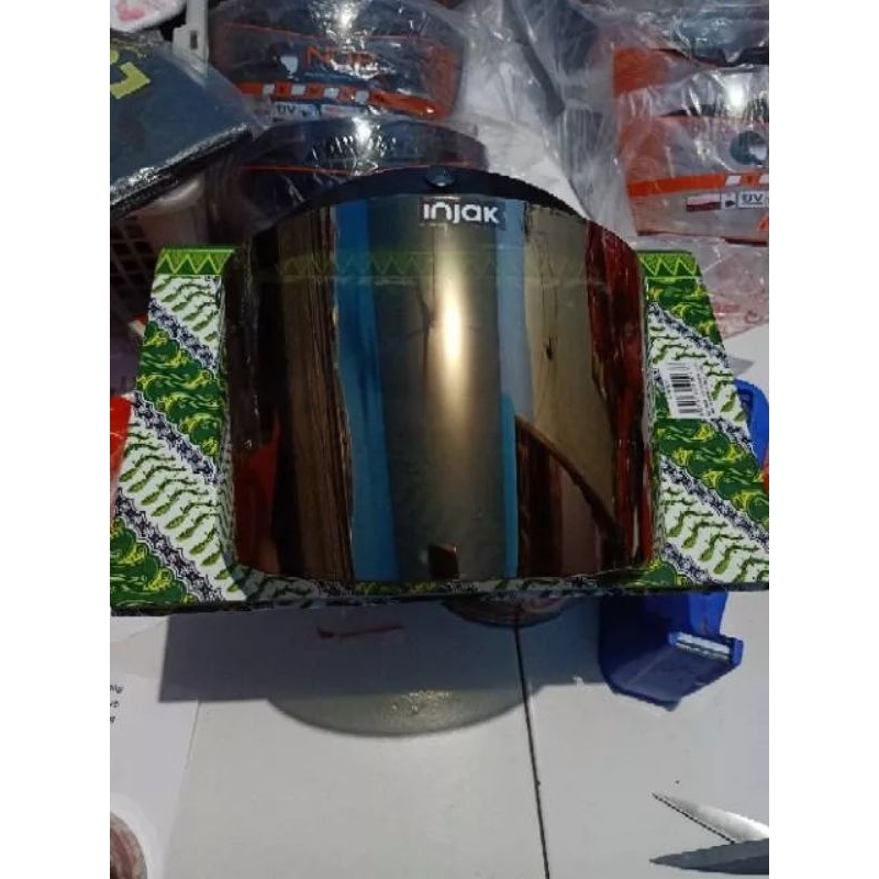 Visor helm Kaca helm flat visor bogo retro injak