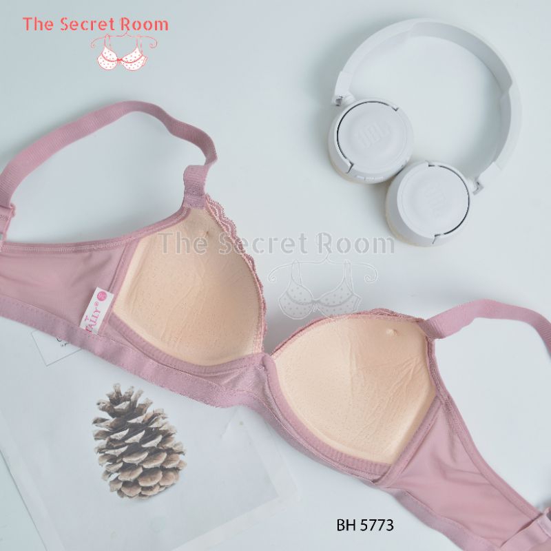 TALLY BRA BH 5773 I CUP B BESAR I BUSA TIPIS I TANPA KAWAT I KAIT 3 I SIZE 36 - 42 I BAHAN RENDA HALUS