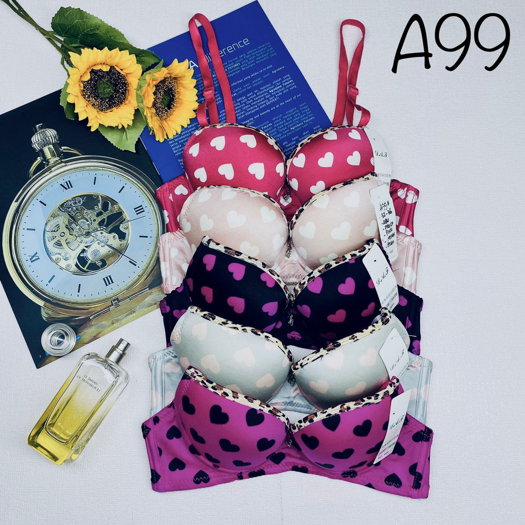 bra / bh wanita kain motif love A99