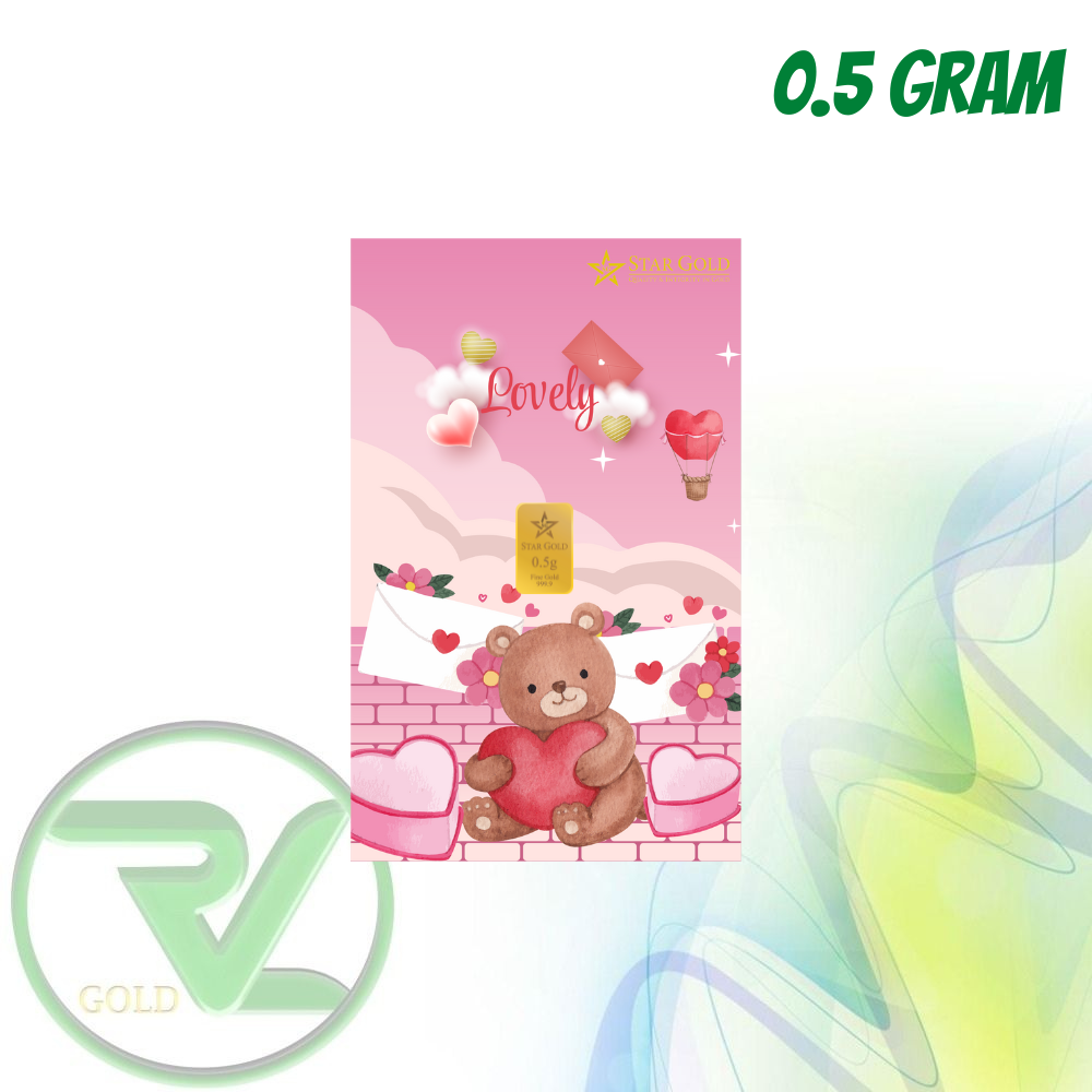 Rvl Gold Logam Mulia StarGold Love Edition 0.5 Gram