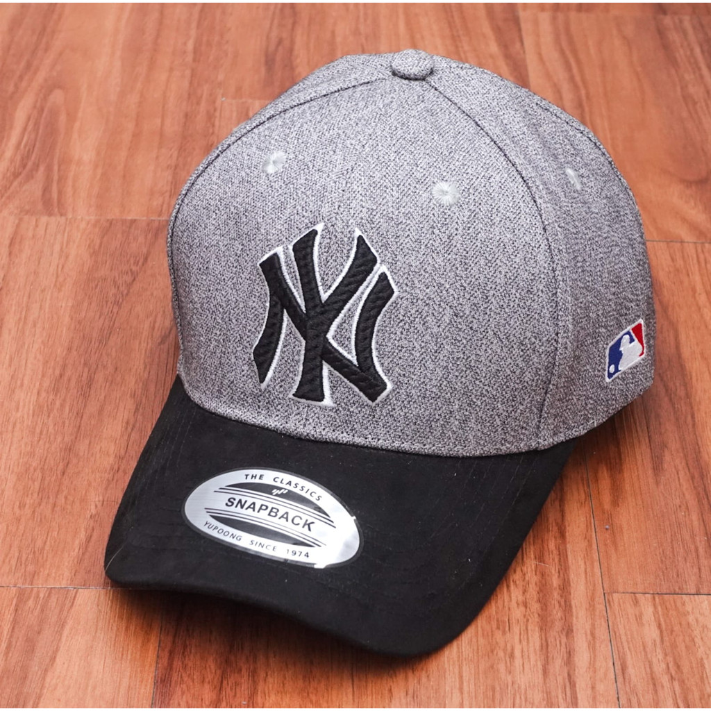 Topi NY MLB Yankees Topi Baseball Pria Bill Up Import Mirror Original Unisex